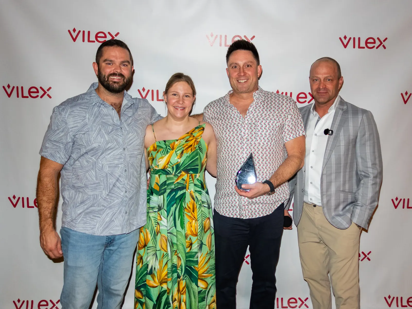 The Carmco team holding their 2025 Black Diamond Club award.